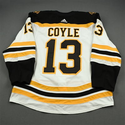 Charlie Coyle - 2019 Hockey Hall of Fame Game - Game-Worn Jersey - November 15