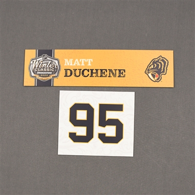 Matt Duchene - 2020 NHL Winter Classic - Game-Used Name & Number Plate