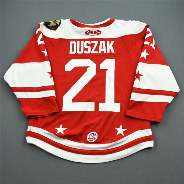Joseph Duszak - 2020 ECHL All-Star Classic - Eastern - Game-Worn During GM 5 & 6, Skills Comp. & Semi-Finals Auto Jersey & Socks 