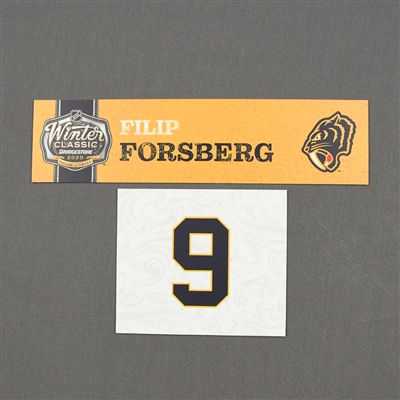 Filip Forsberg - 2020 NHL Winter Classic - Game-Used Name & Number Plate