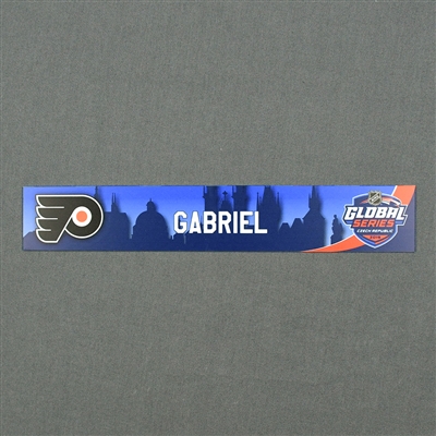 Kurtis Gabriel - 2019 NHL Global Series Locker Room Nameplate - Game-Issued