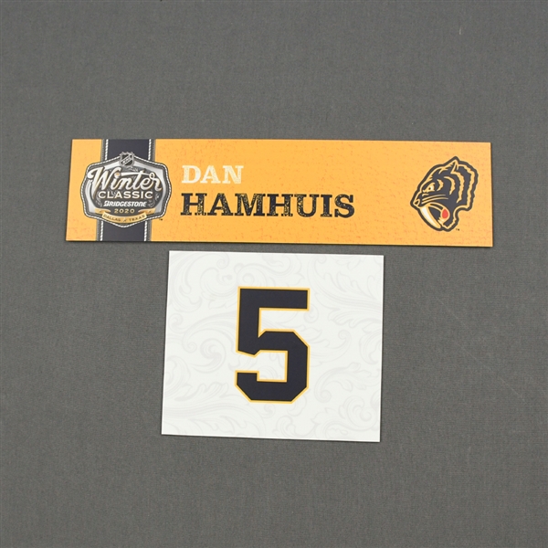 Dan Hamhuis - 2020 NHL Winter Classic - Game-Used Name & Number Plate