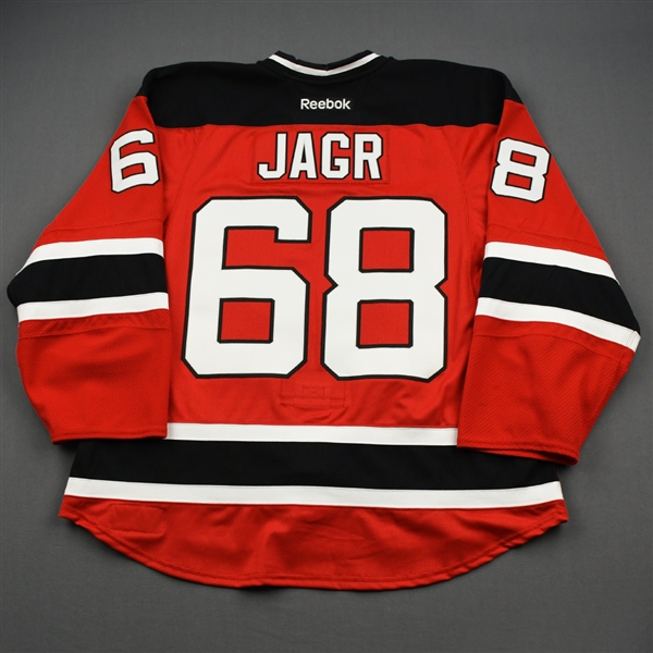 Jaromir Jagr - Game-Worn Jersey - 2014-15 - Red Set 2 - One Game Only - February 3, 2015 - L08188