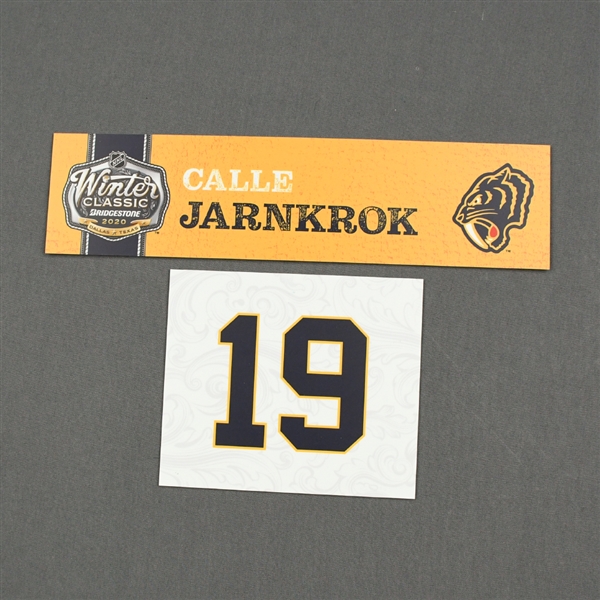 Calle Jarnkrok - 2020 NHL Winter Classic - Game-Used Name & Number Plate