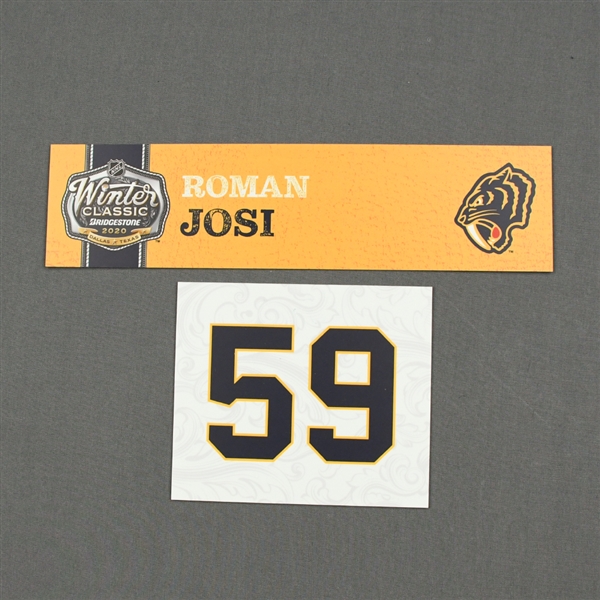 Roman Josi - 2020 NHL Winter Classic - Game-Used Name & Number Plate