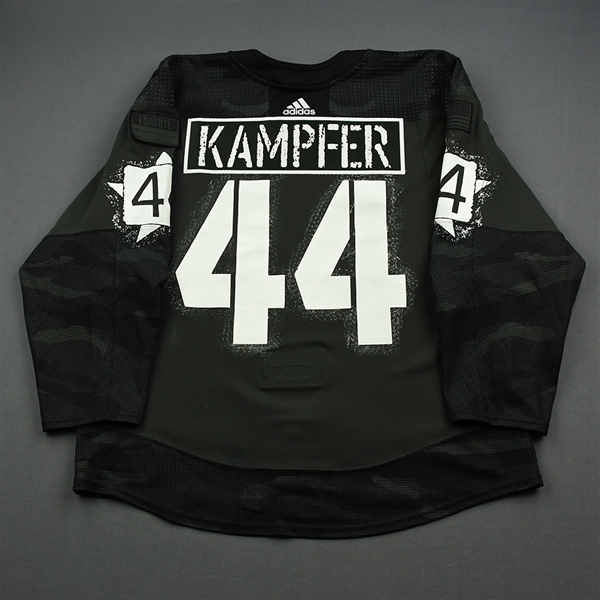 Steven Kampfer - 2019-20 Military Appreciation Night Warmup-Issued (Game-Issued) Jersey