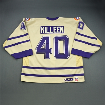 Patrick Killeen - 2012-13 - Cream- Old Time Jersey - Autographed Game-Worn Jersey 