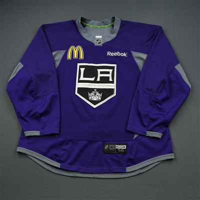 Vincent Lecavalier - 15-16 - Los Angeles Kings - Purple Practice Jersey w/McDonalds Patch