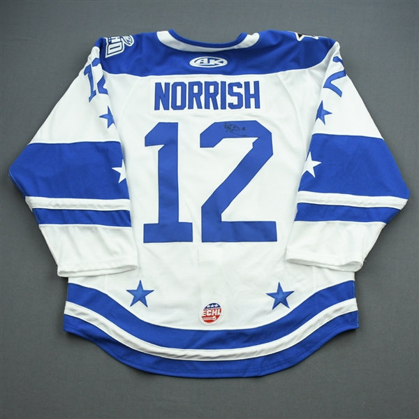 Brady Norrish - 2020 ECHL All-Star Classic - Western - Game-Worn During GM 5 & 6, Skills Comp. & Semi-Finals Auto Jersey & Socks 