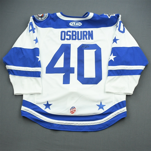 Zach Osburn - 2020 ECHL All-Star Classic - Western - Game-Worn During GM 5 & 6, Skills Comp. & Semi-Finals Auto Jersey & Socks 