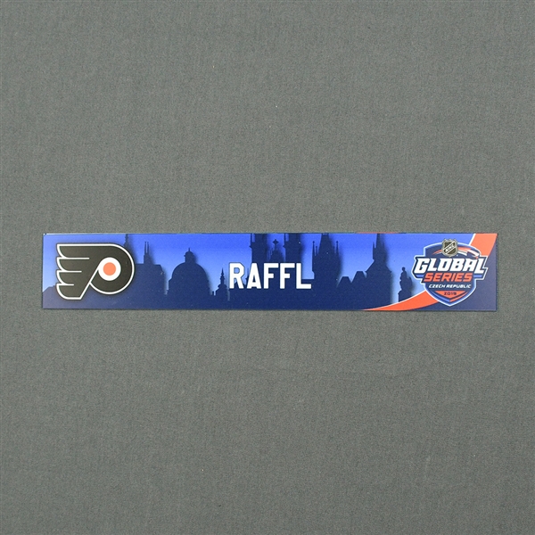 Michael Raffl - 2019 NHL Global Series Locker Room Nameplate Game-Issued