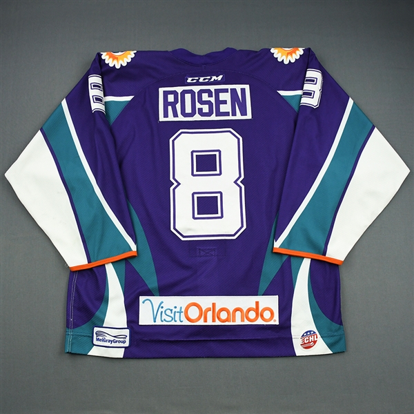 Ben Rosen - 2014-15 - Purple Set 1 - Game-Worn Jersey 