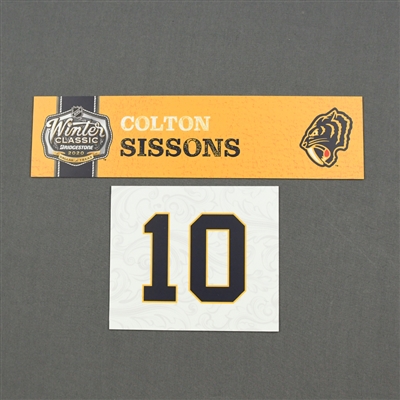 Colton Sissons - 2020 NHL Winter Classic - Game-Used Name & Number Plate