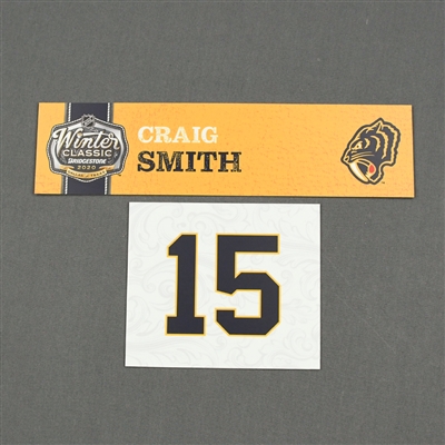 Craig Smith- 2020 NHL Winter Classic - Game-Used Name & Number Plate