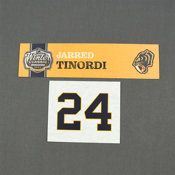 Jarred Tinordi - 2020 NHL Winter Classic - Game-Used Name & Number Plate