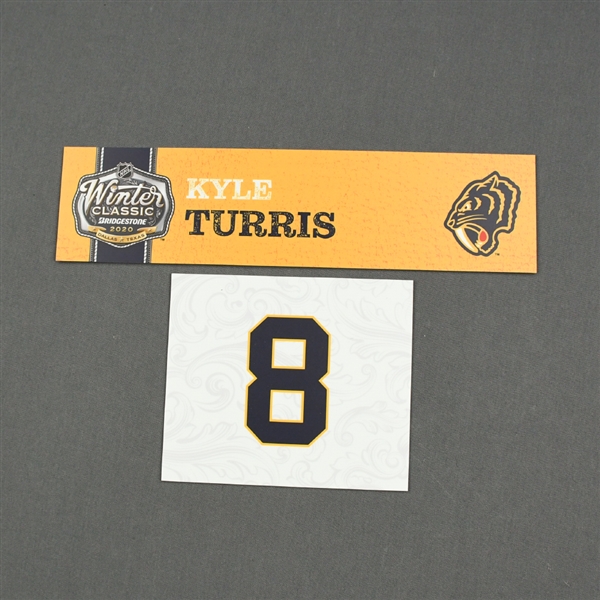 Kyle Turris - 2020 NHL Winter Classic - Game-Used Name & Number Plate
