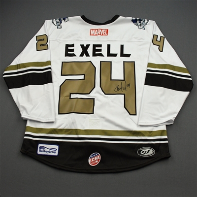 Billy Exell - Groot - 2019-20 MARVEL Super Hero Night - Game-Worn Jersey and Socks 