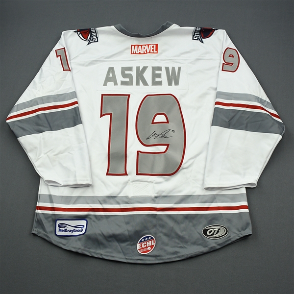 Cameron Askew - Thor - 2019-20 MARVEL Super Hero Night - Game-Worn Autographed Jersey and Socks 