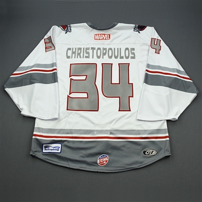 Billy Christopoulos - Thor - 2019-20 MARVEL Super Hero Night - Game-Issued Jersey