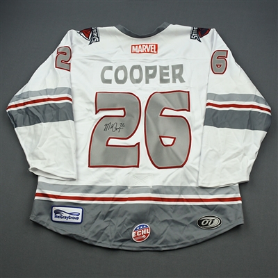 Mark Cooper - Thor - 2019-20 MARVEL Super Hero Night - Game-Worn Autographed Jersey w/A and Socks 
