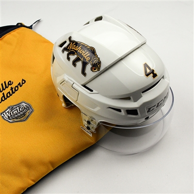 Ryan Ellis - 2020 NHL Winter Classic - Game-Worn Helmet w/Helmet Bag - Worn Jan. 1