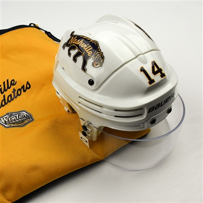 Mattias Ekholm - 2020 NHL Winter Classic - Game-Worn Helmet w/Helmet Bag - Worn Jan. 1, Jan. 18 & Feb. 16