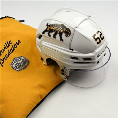 Matt Irwin - 2020 NHL Winter Classic - Game-Worn Helmet w/Helmet Bag - Worn Jan. 1 & Jan. 18 
