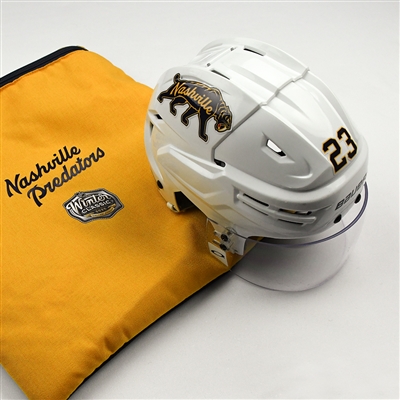 Rocco Grimaldi - 2020 NHL Winter Classic - Game-Worn Helmet w/Helmet Bag - Worn Jan. 1, Jan. 18 & Feb. 16