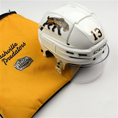 Nick Bonino - 2020 NHL Winter Classic - Game-Worn Helmet w/Helmet Bag - Worn Jan. 1, Jan. 18 & Feb. 16