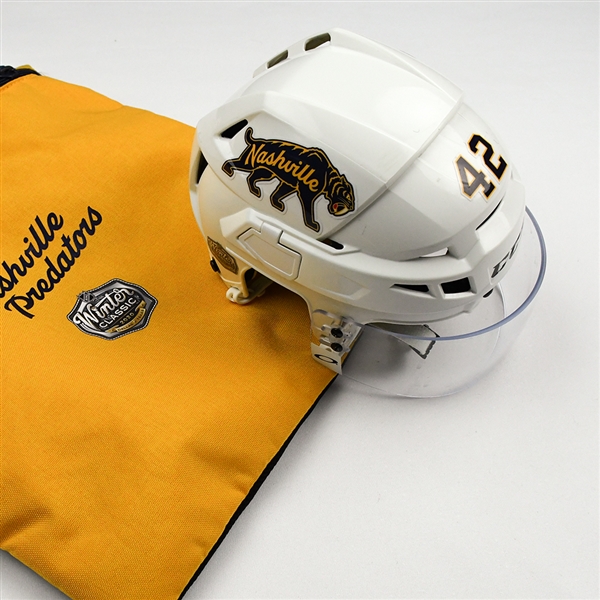 Colin Blackwell - 2020 NHL Winter Classic - Game-Worn Helmet w/Helmet Bag - Worn Jan. 1, Jan. 18 