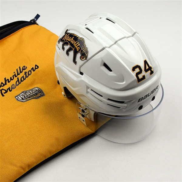 Jarred Tinordi - 2020 NHL Winter Classic - Game-Worn Helmet w/Helmet Bag - Worn Jan. 1 (Warmup-Only) & Feb. 16