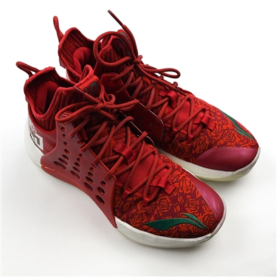 C.J. McCollum - Game-Used Shoes - Li-Ning Sonic 7 "Rose City" - (Photo-Matched to 5 Games)