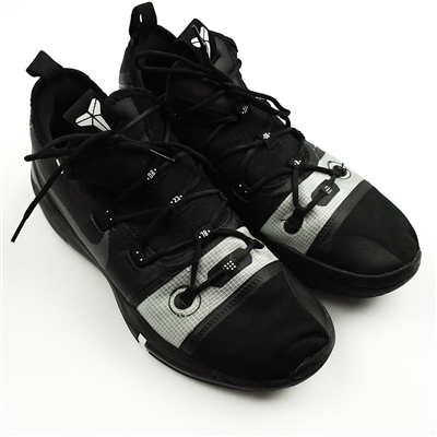 Joe Harris - Game-Worn Sneakers - Nike Kobe AD Exodus (Black/Silver) - December 6-17, 2019 (Photo-Matched to 4 Games) 