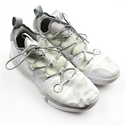 Joe Harris - Game-Used Shoes - Nike Kobe AD Exodus (White/Grey) - Nov. 25 & 29, 2019