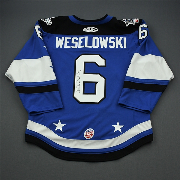 Riley Weselowski - 2020 ECHL All-Star Classic - Bolts - Game-Worn Autographed Jersey w/C
