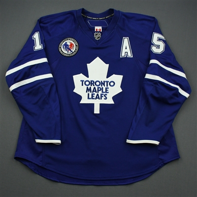 Tomas Kaberle - Toronto Maple Leafs - Blue w/A & Hockey Hall of Fame Game Patch   