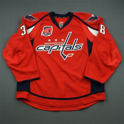 Jack Hillen - Washington Capitals - Red Set 3 w/ 40th Anniversary Patch - Game-Issued (GI)