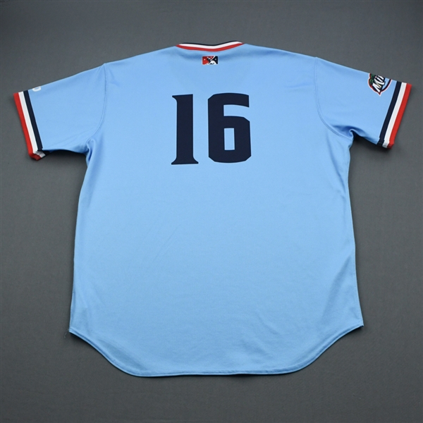 Anthony Vizcaya - Fort Myers Miracle - Powder Blue Game-Worn Jersey