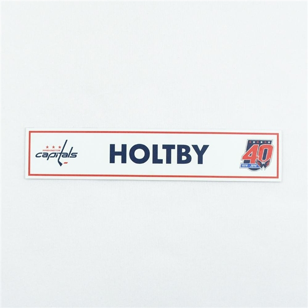 Braden Holtby - Washington Capitals Locker Room Nameplate  