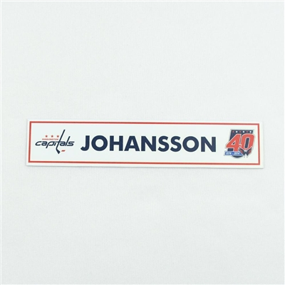 Marcus Johansson - Washington Capitals Locker Room Nameplate  