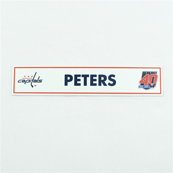 Justin Peters - Washington Capitals Locker Room Nameplate  