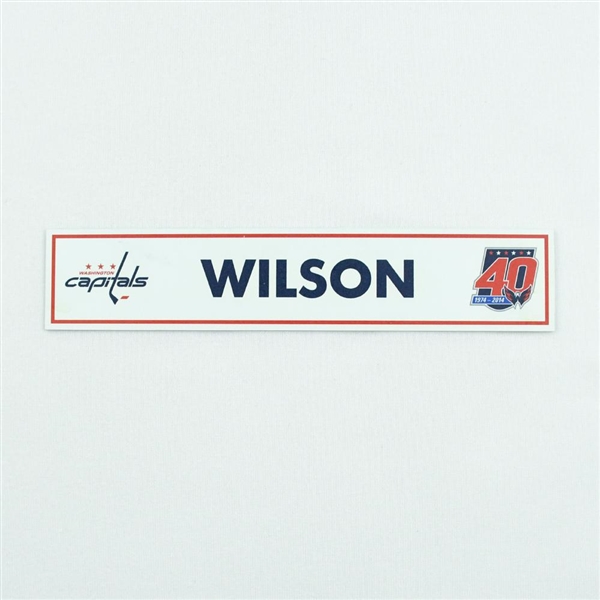 Tom Wilson - Washington Capitals Locker Room Nameplate  