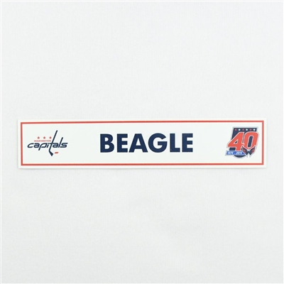 Jay Beagle - Washington Capitals Locker Room Nameplate  