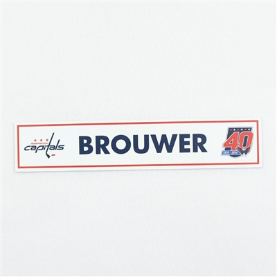 Troy Brouwer - Washington Capitals Locker Room Nameplate  