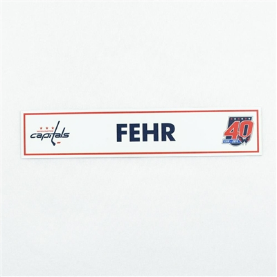 Eric Fehr - Washington Capitals Locker Room Nameplate  