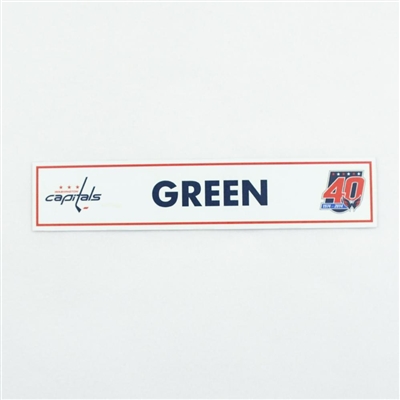 Mike Green - Washington Capitals Locker Room Nameplate  