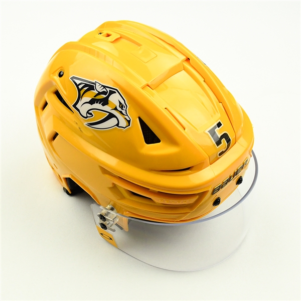 Dan Hamhuis - Game-Worn Gold Helmet - 2019-20 NHL Season