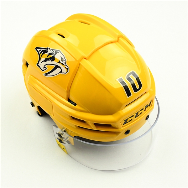 Colton Sissons - Game-Worn Gold Helmet - 2019-20 NHL Season
