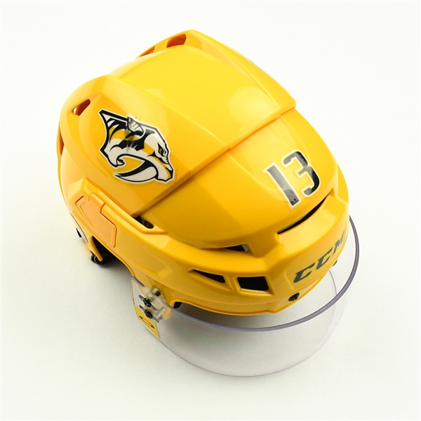 Nick Bonino - Game-Worn Gold Helmet - 2019-20 NHL Season