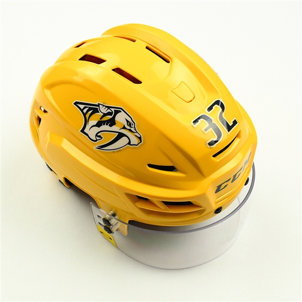 Yakov Trenin - Game-Worn Gold Helmet - 2019-20 NHL Season